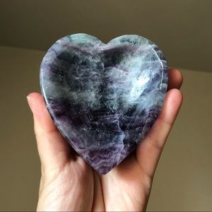Rainbow Fluorite Heart Bowl